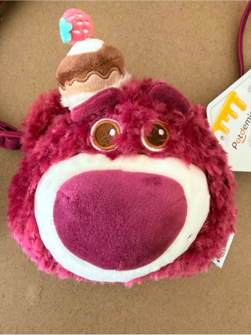 Kids Plush Character Bag - Pink